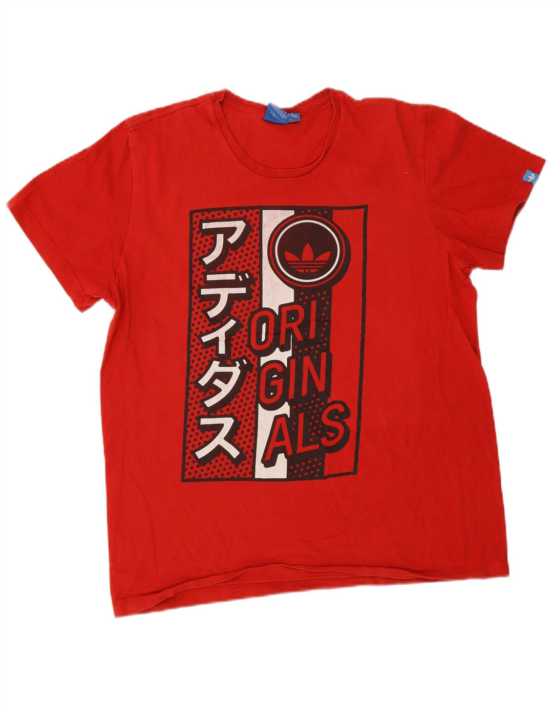 Adidas - Camiseta gráfica para hombre, talla grande, color rojo