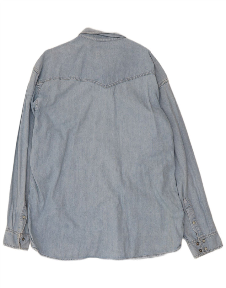 Wrangler Camisa Vaquera Hombre XL Algodón Azul