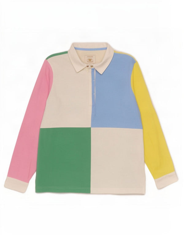 Polo de rugby para mujer Joules UK 40 Large Multicolor Colorblock