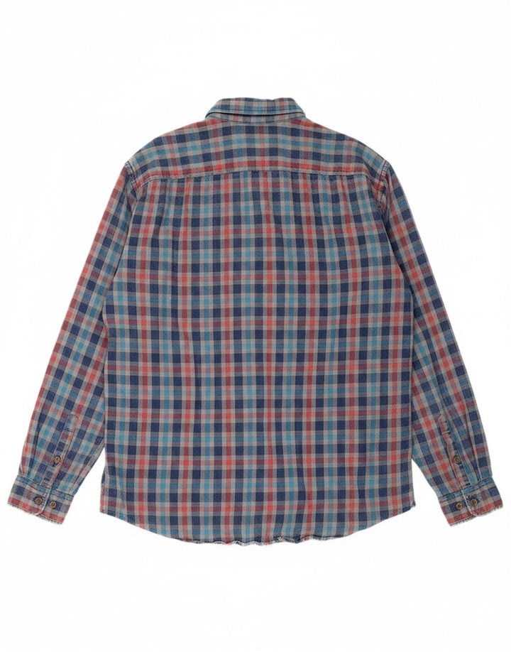 CAMEL Mens Regular Fit Flannel Shirt XL Multicoloured Check Cotton