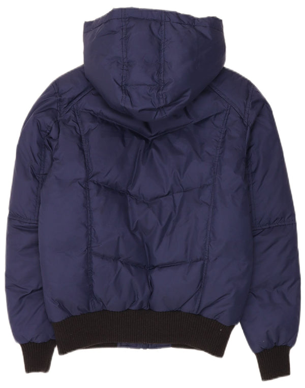 Refrigiwear Chaqueta acolchada con capucha para niña 11-12 años Azul marino Colorblock