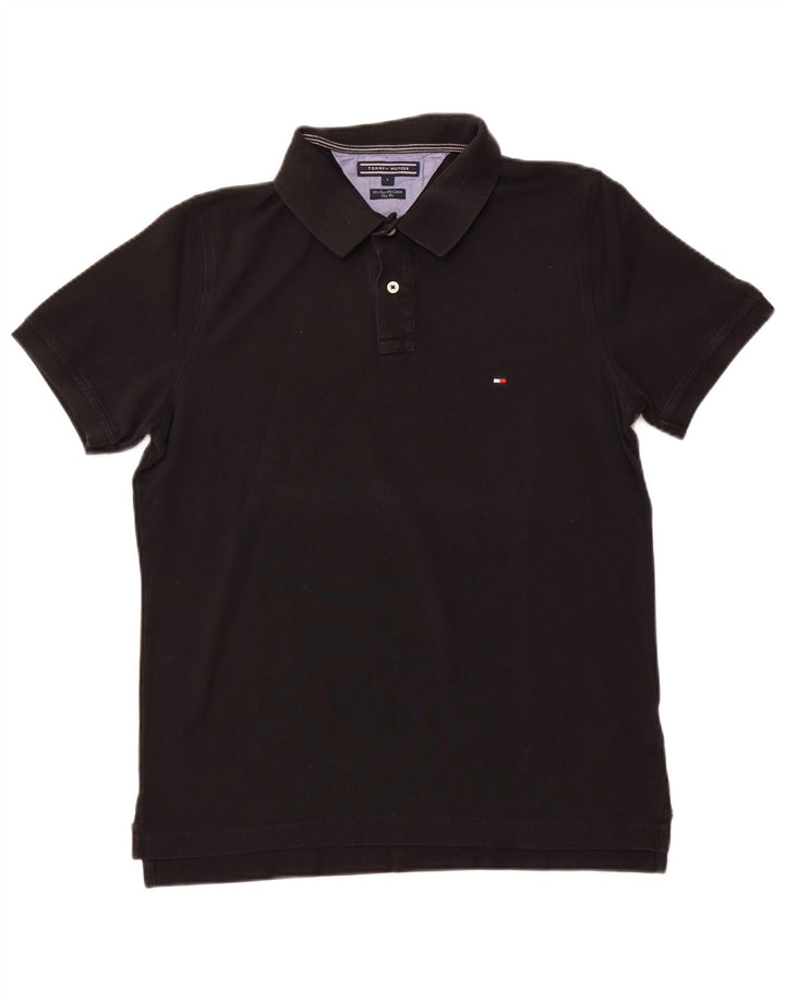 TOMMY HILFIGER Polo Slim Fit para Mujer Grande Algodón Negro
