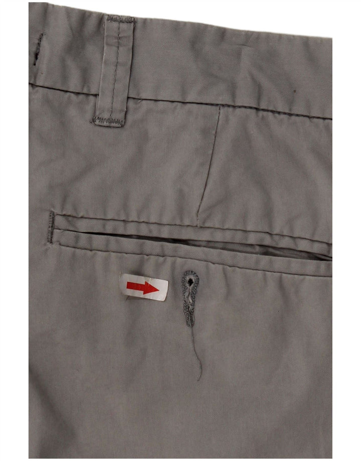 French Connection Pantalones cortos chinos para hombre W34 Algodón gris grande