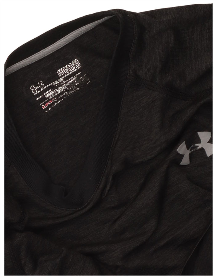 Under Armour Camiseta holgada con corte medio para hombre, color negro