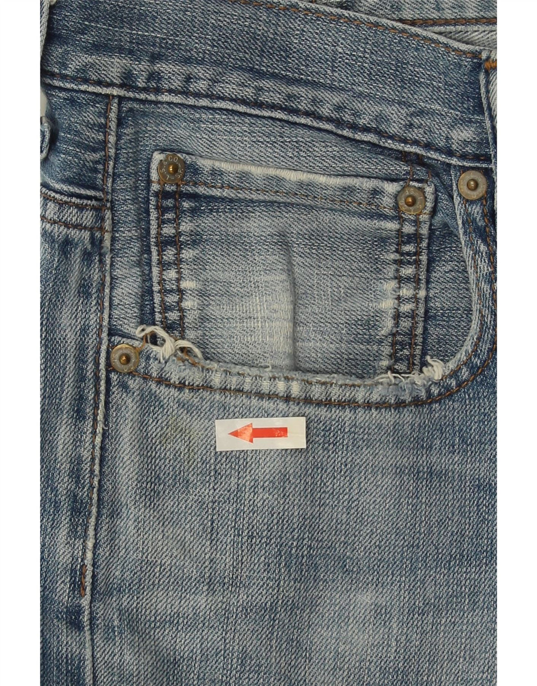 LEVI'S Vaqueros rectos para hombre W32 L26 Algodón azul