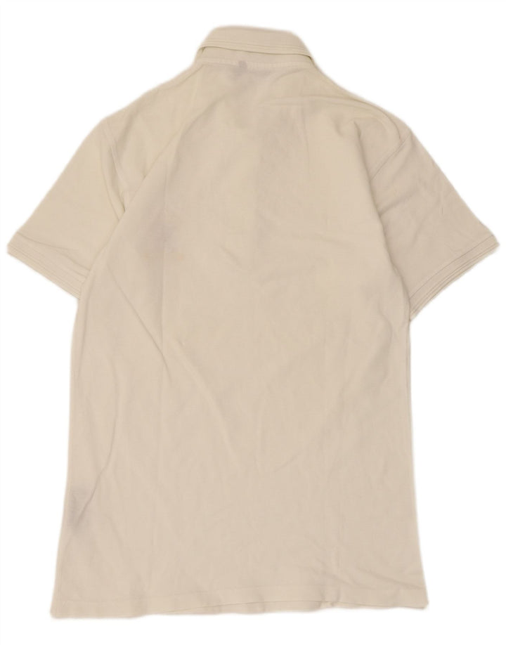 Slam Polo para hombre Small White Cotton
