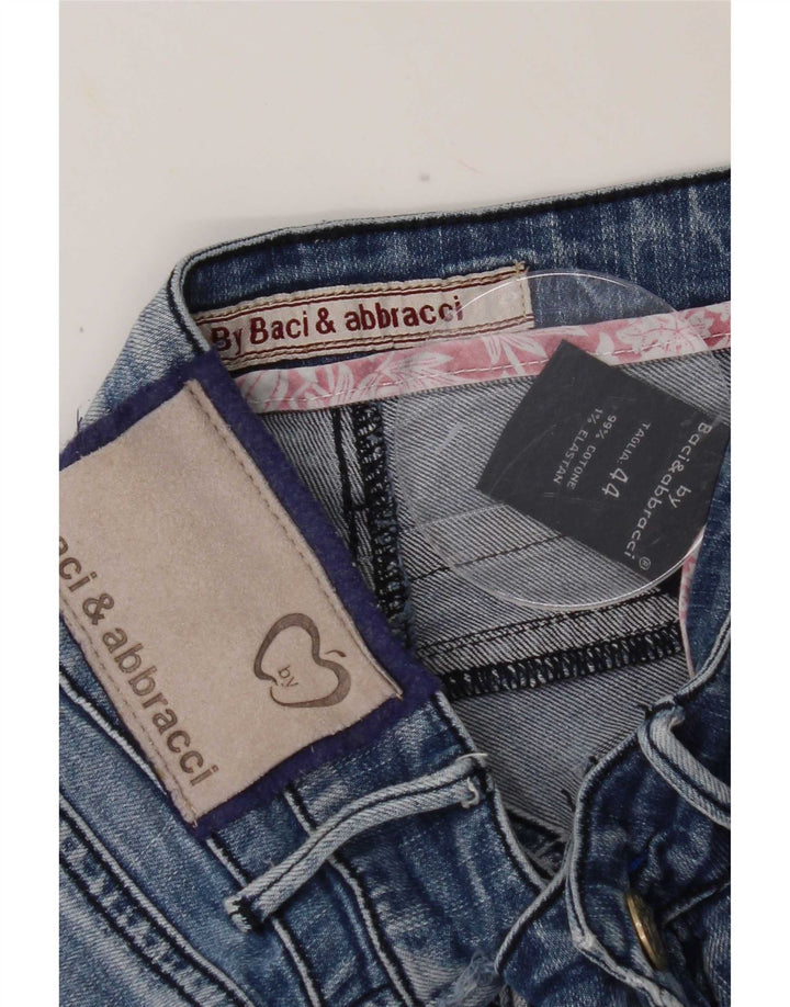 BACI & ABBRACCI Vaqueros ajustados para mujer IT 44 Medium W28 L28 Algodón azul