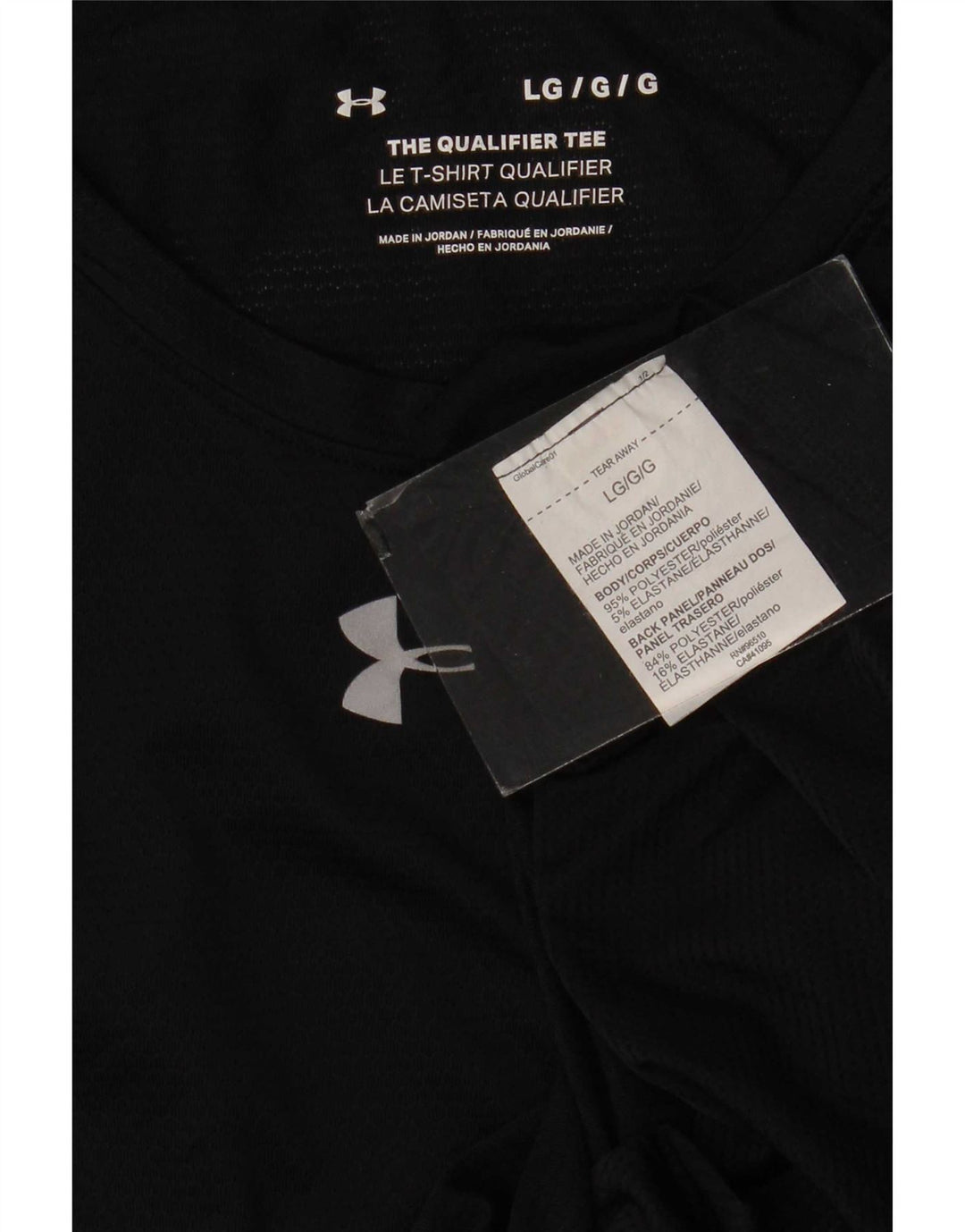 Camiseta Under Armour Hombre Top Grande Poliéster Negro