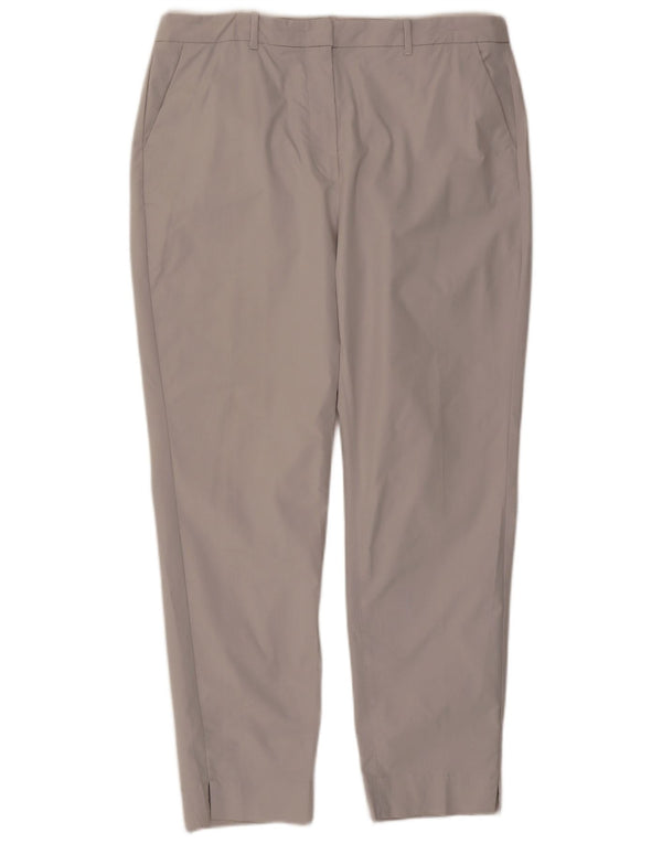 Marks & Spencer Pantalones chinos cónicos para mujer UK 46 Large W34 L29 Gris