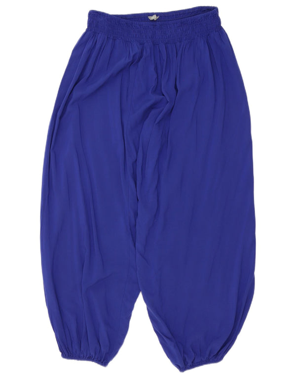 Marks & Spencer Pantalones Harem para Mujer Grande W32 L26 Viscosa Azul