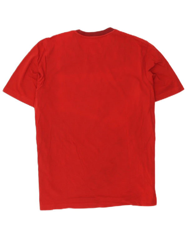 Adidas - Camiseta para hombre, talla grande, color rojo, algodón