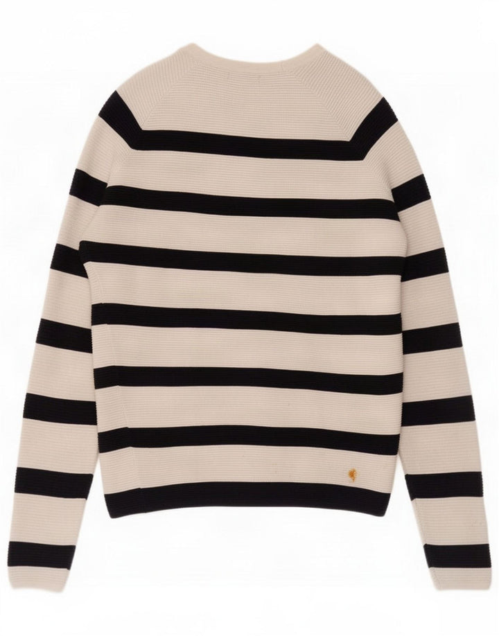 Zara Jersey de cuello redondo para hombre con rayas blancas medianas