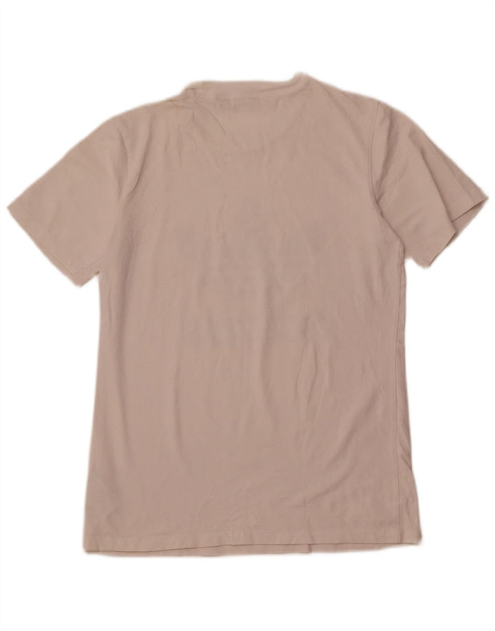 ADIDAS Camiseta gráfica para mujer Top UK 10 Small White Cotton