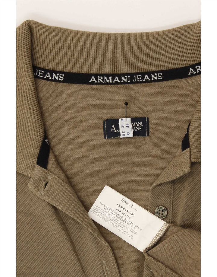 Armani Polo para mujer Reino Unido 12 Algodón caqui mediano