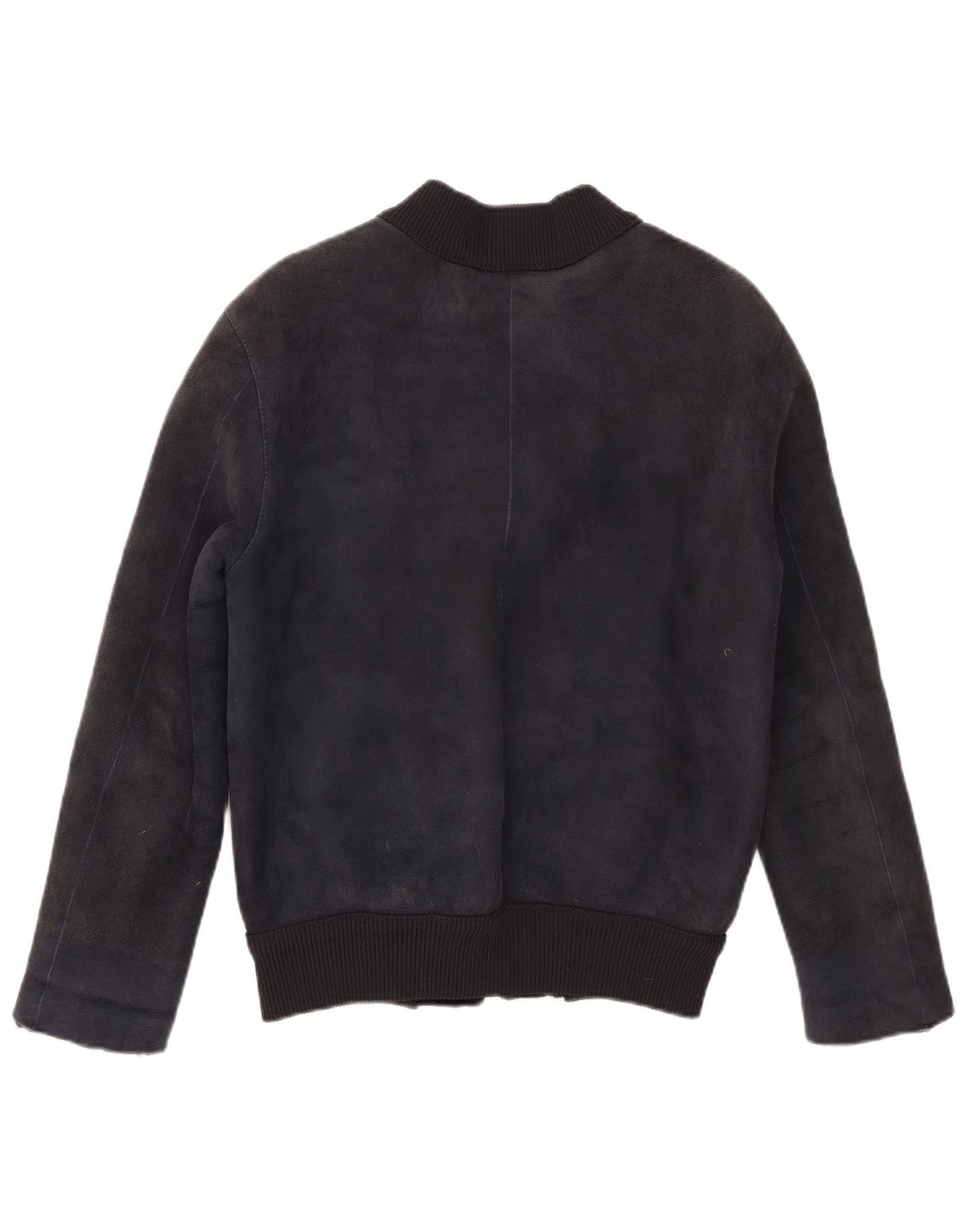CPL1953 Chaqueta bomber de piel de oveja para mujer UK 20 2XL Piel de oveja azul marino