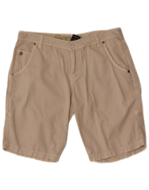 Bench Mens Chino Shorts W28 Small Beige Cotton