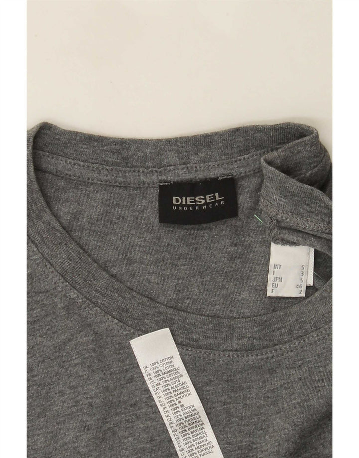 Diesel Hombre Camiseta Top Small Gris Algodón