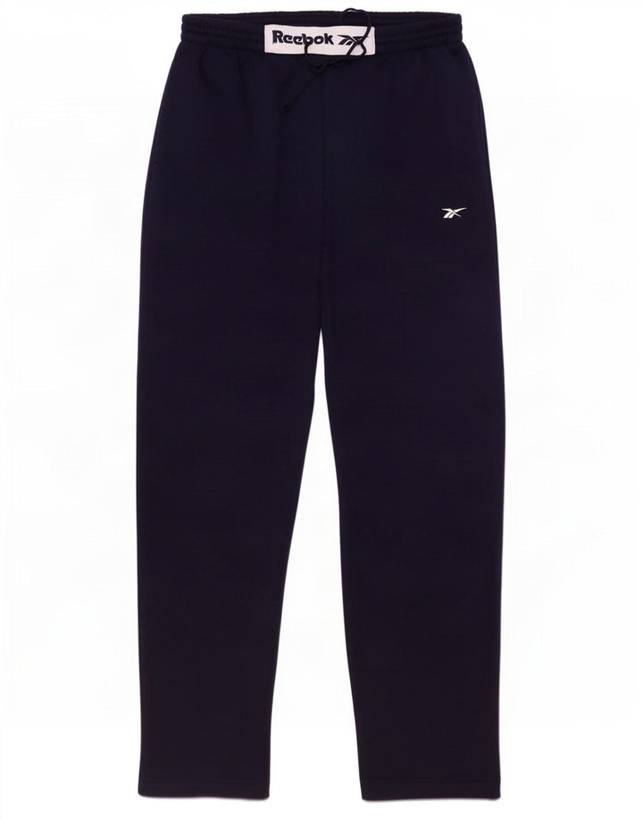 Reebok Pantalón De Chándal Gráfico Hombre Poliéster Azul Marino Mediano