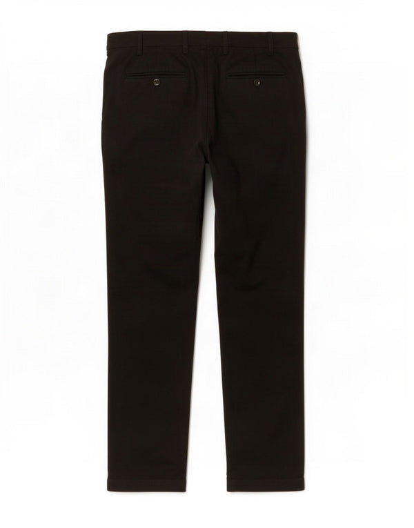 Marks & Spencer Pantalón de traje ajustado para hombre W38 L28 Poliéster negro