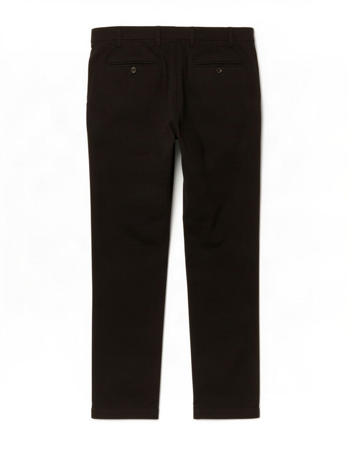 Marks & Spencer Pantalón de traje ajustado para hombre W38 L28 Poliéster negro