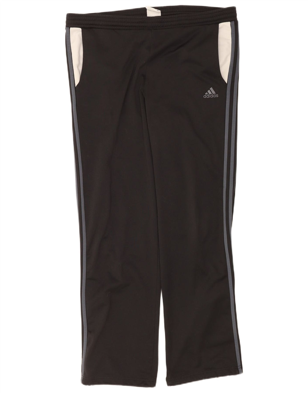 Adidas Pantalones de chándal para hombre UK 38/40 Medium Negro Poliéster