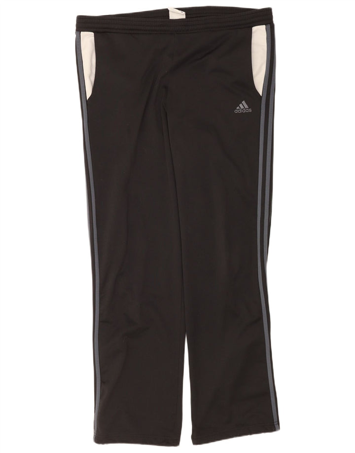 Adidas Pantalones de chándal para hombre UK 38/40 Medium Negro Poliéster