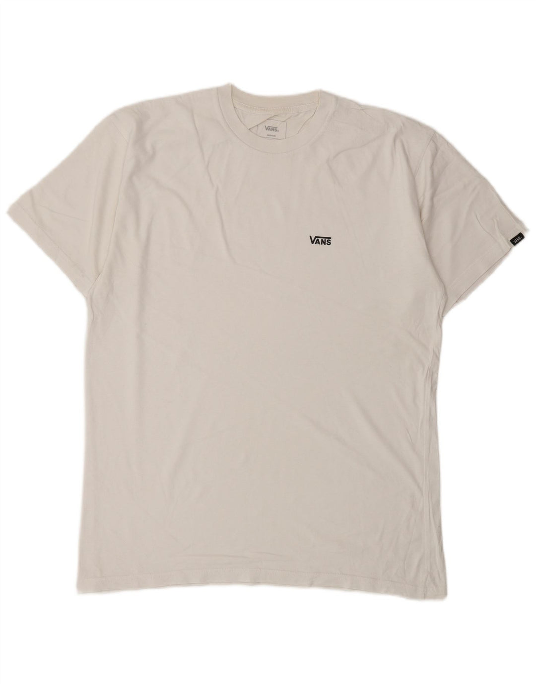 Vans Camiseta Classic Fit para hombre Top Medium White Cotton