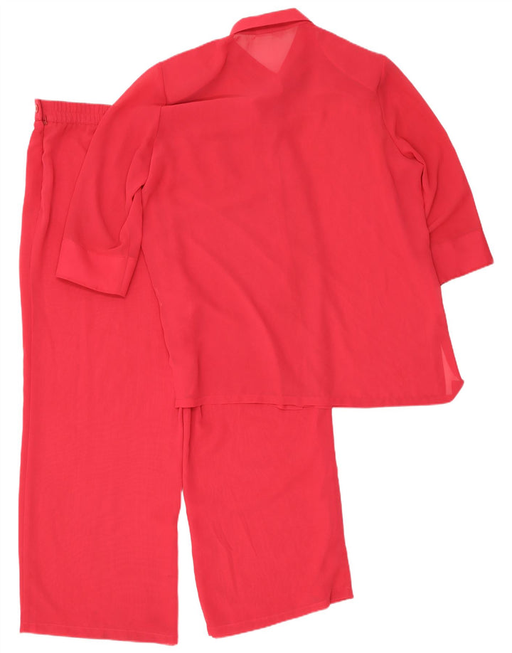 Frankenwalder Conjunto de 2 piezas de manga 3/4 para mujer EU 44 XL W34 L27 Poliéster rojo