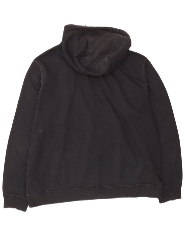 Nike - Sudadera con capucha y cremallera para hombre, talla 2XL, algodón negro