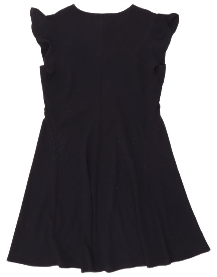 Marks & Spencer Vestido Acampanado para Mujer UK 46 Grande Azul Marino