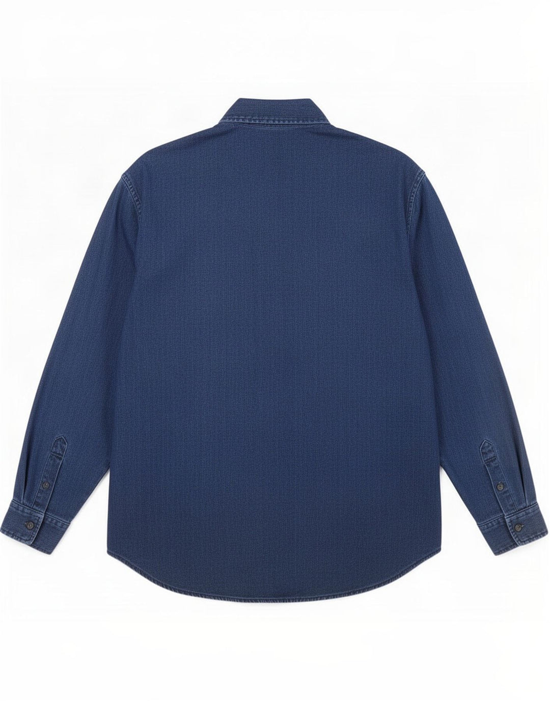 Versace Hombre Camisa Grande Algodón Azul Marino
