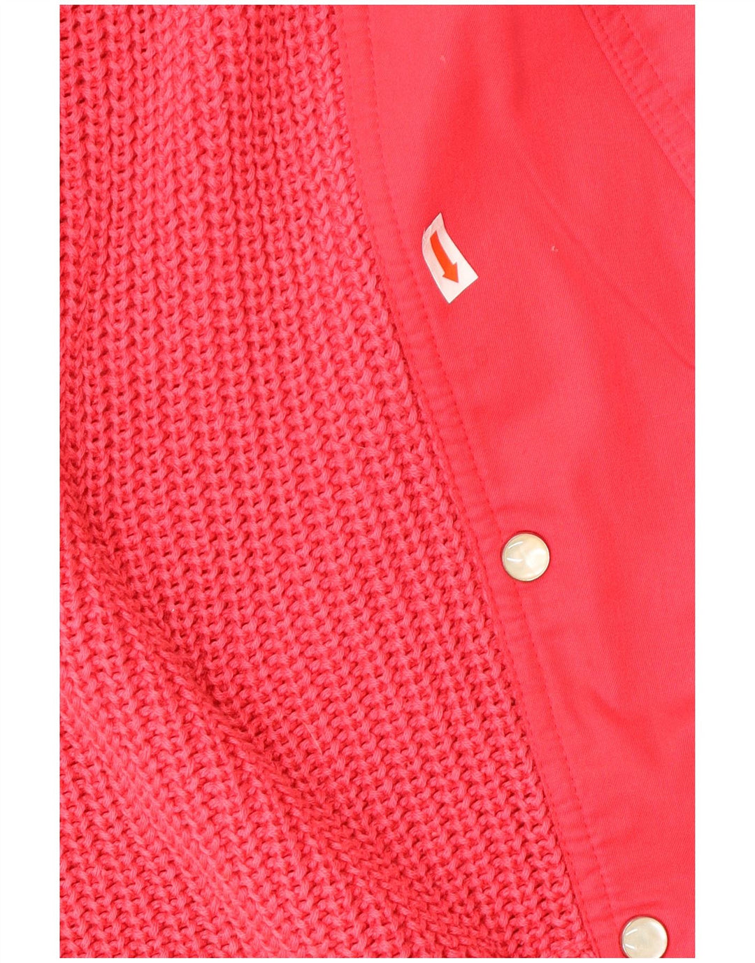 Vintage mujer doble pecho cardigan suéter IT 42 rosa medio