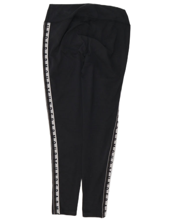 UNDER ARMOUR Leggings Heat Gear para mujer Reino Unido 12 Mediano Negro Colorblock