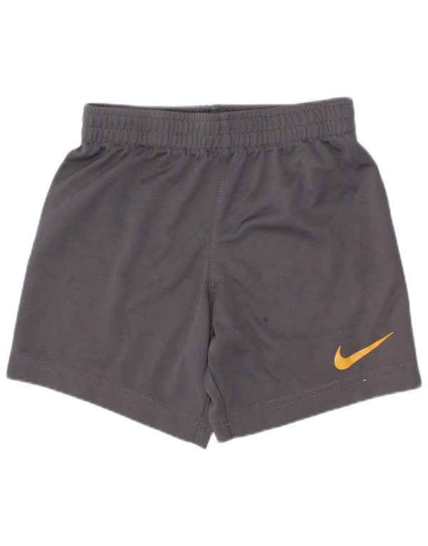 Nike Pantalones cortos deportivos para niños 3-4 años XS Gris Poliéster