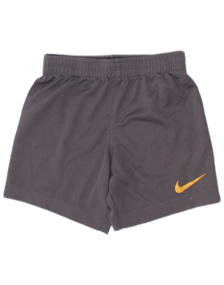 Nike Pantalones cortos deportivos para niños 3-4 años XS Gris Poliéster