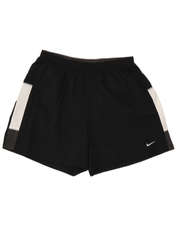 Pantalones cortos deportivos Nike Dri Fit para hombre, talla grande, color negro