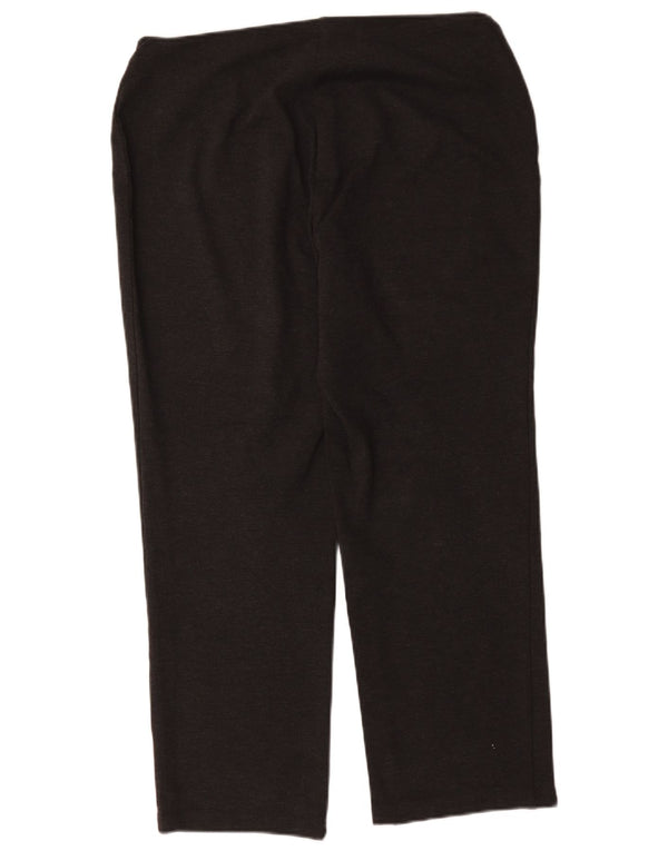 Marks & Spencer Pantalones informales regulares para mujer UK 40 Large W34 L28 Gris