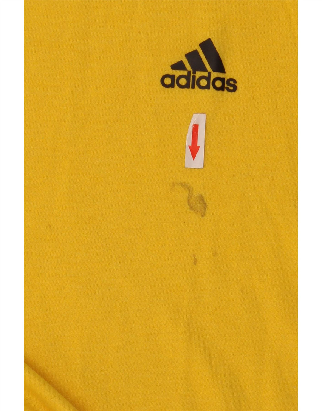 Adidas Mens Climalite Camiseta Top Grande Poliéster Amarillo