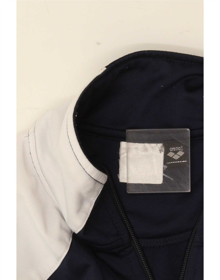 Arena Hombre Chándal Top Chaqueta Medium Azul Marino Colorblock