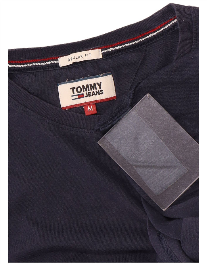 Tommy Hilfiger Camiseta Regular Fit para Hombre Top Medium Azul Marino Algodón