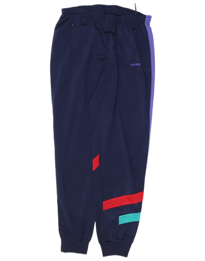 Adidas Hombre Pantalones De Chándal Joggers Medium Azul Marino Colorblock