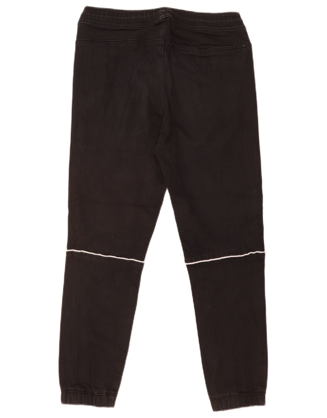 Zara Hombre Pantalones De Chándal Joggers Medium Negro Algodón