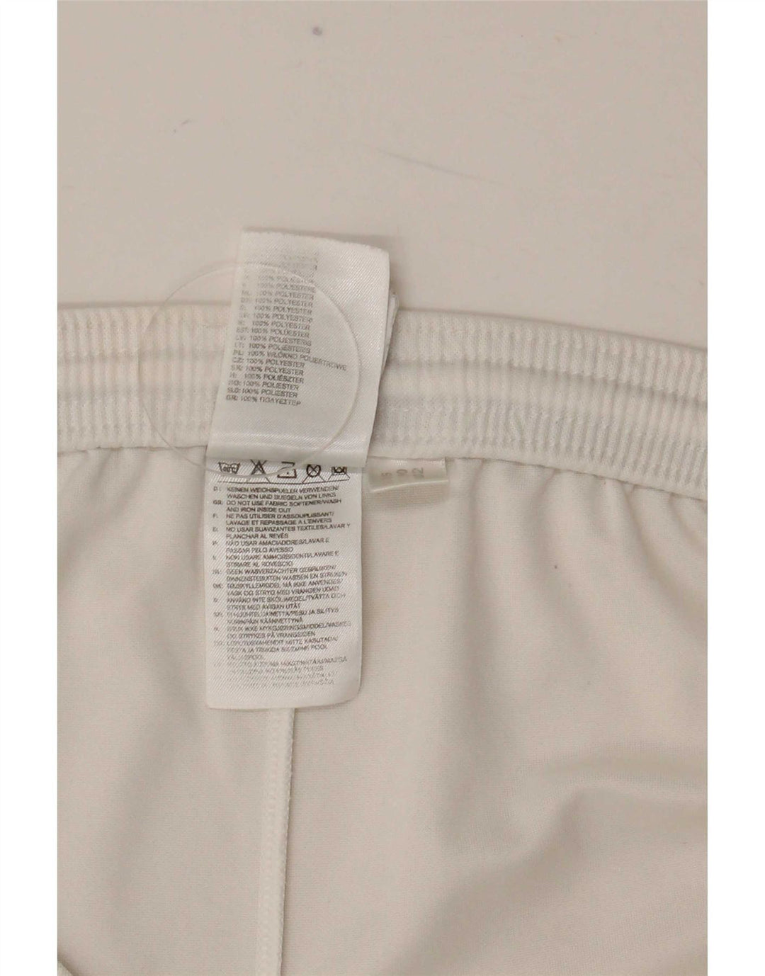Pantalón Corto Deportivo Adidas Hombre Medio Blanco Poliéster