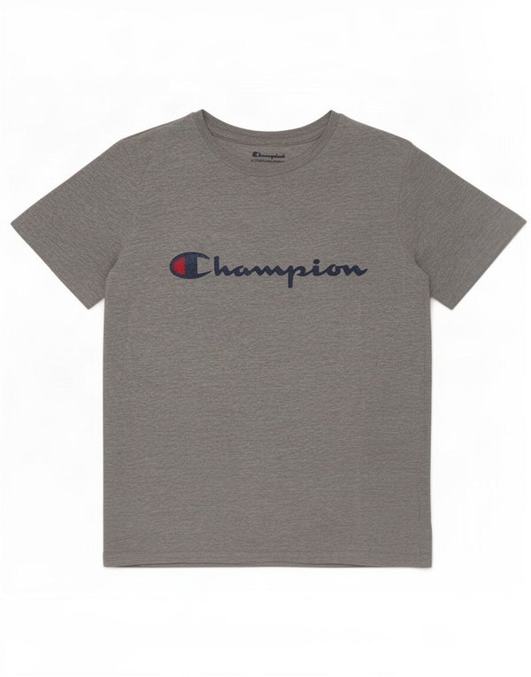 Champion Camiseta gráfica para mujer Top UK 44 Grande Gris Algodón