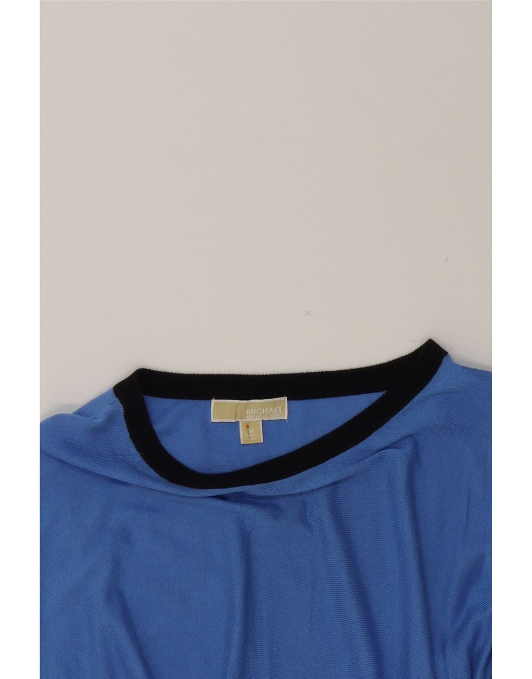 MICHAEL KORS Womens Oversized Boat Neck Jumper Sweater UK 14 Medium Blue Vintage Michael Kors and Second-Hand Michael Kors from Messina Hembry 