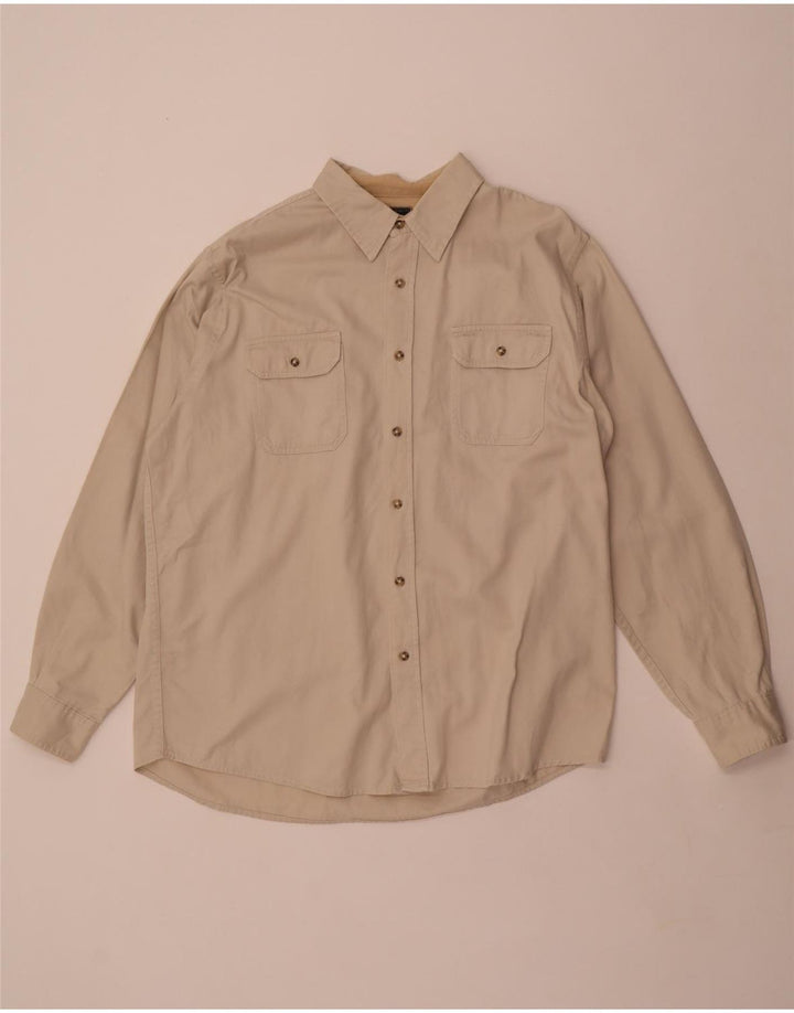 Wrangler Camisa Grande Para Hombre De Algodón Blanco Roto