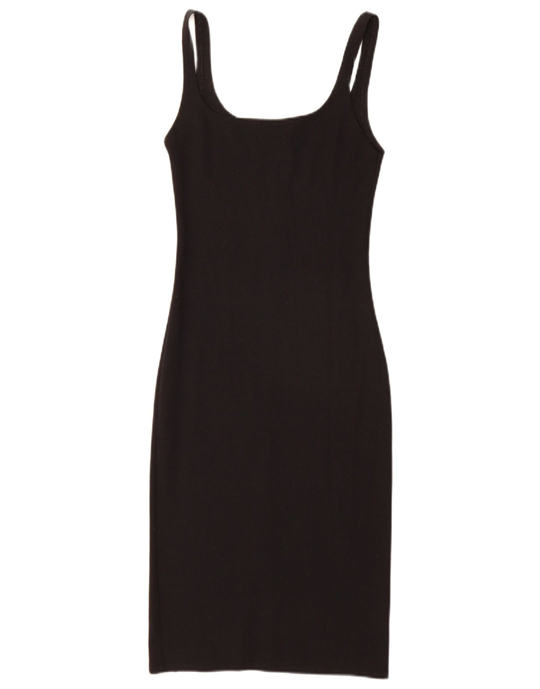 Zara Mujer Vestido Vaina Sin Mangas UK 8 Small Negro