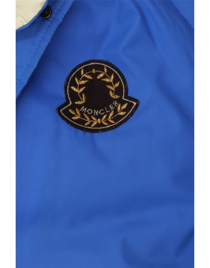Moncler Chaqueta acolchada con capucha para hombre Talla 3 Grande Poliamida azul