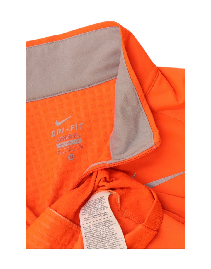 Nike Hombre Dri Fit Chándal Top Chaqueta Poliéster Naranja Medio