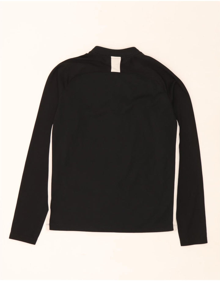 Nike Dri Fit - Chándal con cremallera y cuello para niños, 13-14 años, XL, negro